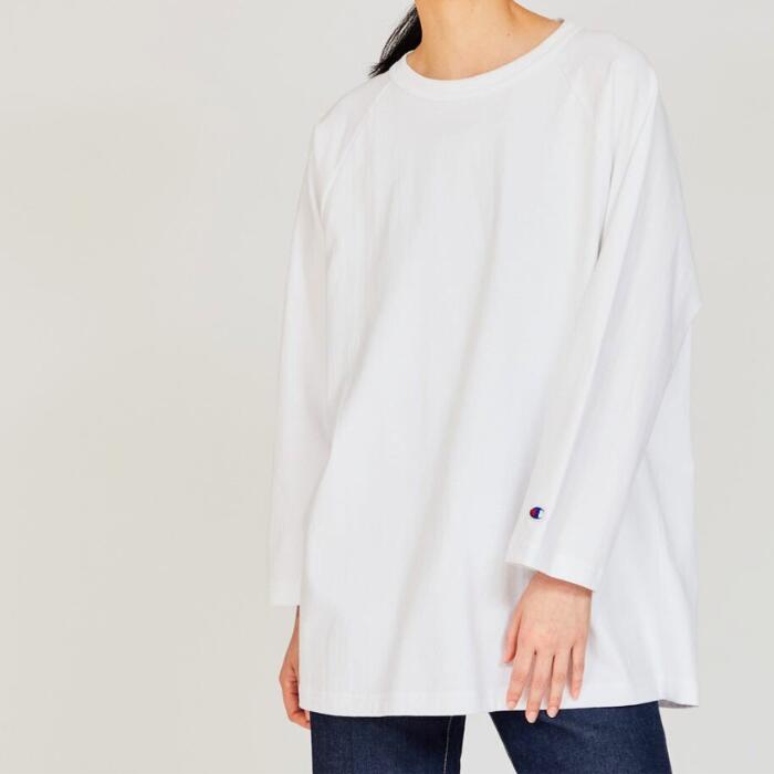 チャンピオンメンズレディースT1011七分袖Tシャツティーテンイレブンラグラン3/4スリーブアメリカ製MADEINUSA無地白黒紺緑ホワイトブラックネイビートップスC5?B401