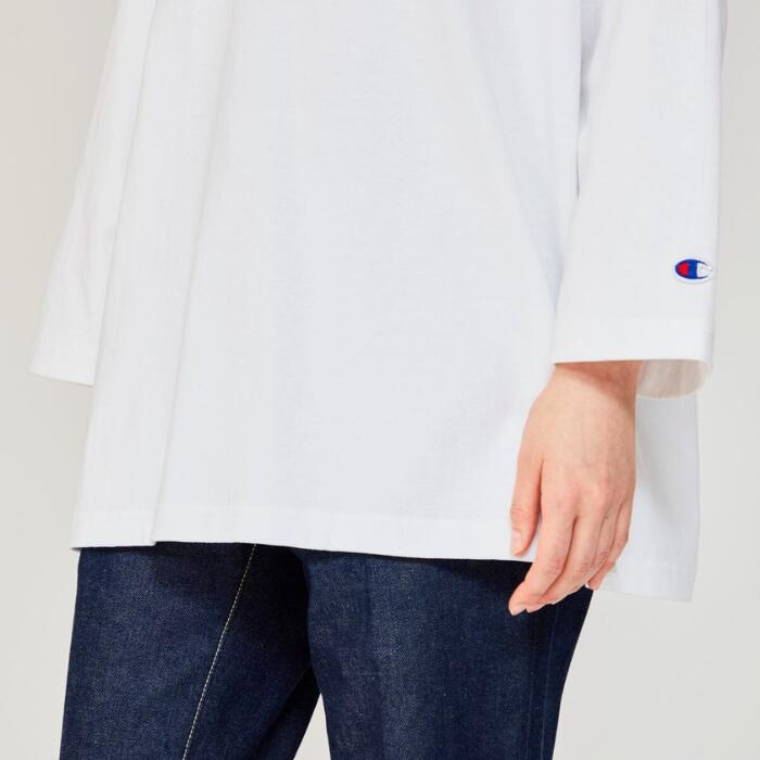 チャンピオンメンズレディースT1011七分袖Tシャツティーテンイレブンラグラン3/4スリーブアメリカ製MADEINUSA無地白黒紺緑ホワイトブラックネイビートップスC5?B401