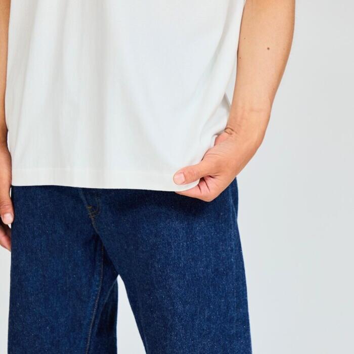 ヘインズSHIROシロTシャツノースリーブ綿100コットン丸胴白Hanesクルーネック無地シンプル厚手メンズレディースユニセックスカットソーギフトプレゼントヘビーオンスヘビーウエイトブランドHM3-B201