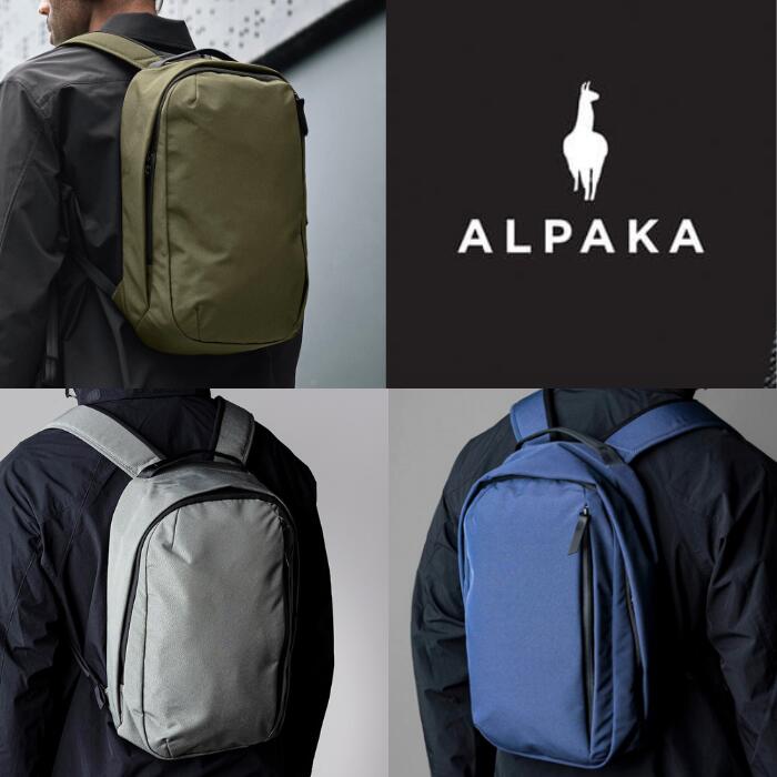 ALPAKAMetroBackpackアルパカメトロバックパック12Lリサイクル撥水素材PC収納バックパック通勤通学A4収納軽量EDC男女兼用デイパック防水スタイリッシュ多機能バックパック