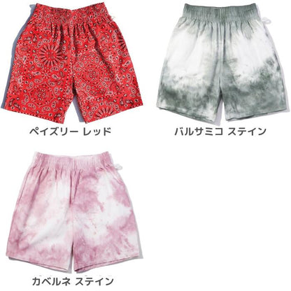 COOKMANクックマンシェフパンツショートパンツ総柄メンズレディースシェフパンハーフパンツ半ズボンメキシコスプラッシュスカルロブスターオールドタトゥーウエストゴムリラックスパンツ