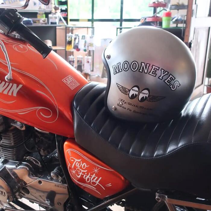 MOONEYESムーンアイズヘルメットオリオンエースJETジェットヘルPSCSGオープンフェイスヘルメットMETALメタルヘルメットメタルカラー銀色シルバーOMH-029原付シティバイク