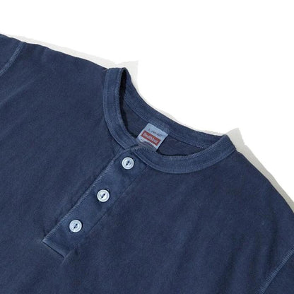 【1000円OFF】ヘルスニットHealthknitTシャツ半袖綿100ヘンリーネックメンズレディースユニセックスピグメント染め丸胴フラットシーマUSコットンUSAコットンおしゃれかわいい10060