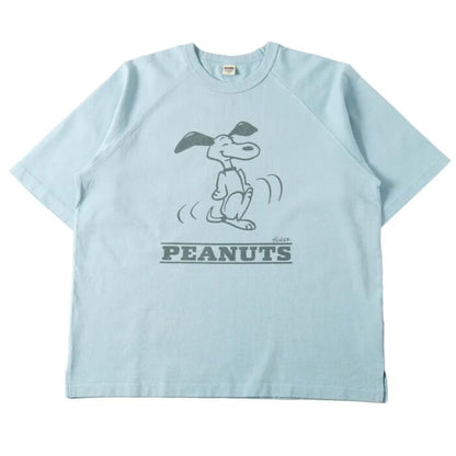 BARNSOUTFITTERS日本製スヌーピーピーナッツコラボ半袖ラグランTシャツ厚手ヘビーウエイトヘビーオンスBR-25266メンズレディースユニセックス綿100バーンズ