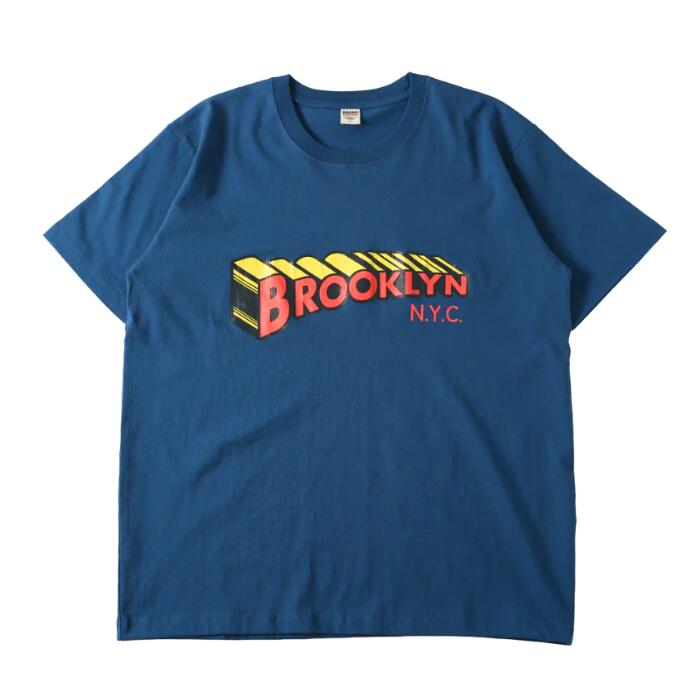 バーンズアウトフィッターズBARNSOUTFITTERSTシャツ半袖スーパーマン風BrooklynロゴプリントTメンズレディースユニセックス綿100コットンアメカジブランド新作