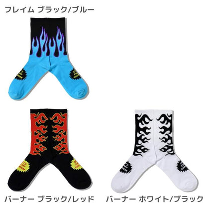 COOKMANクックマン靴下ソックスメンズレディースクルーソックスリブクルーソックスブラックホワイトレッドペイズリーバンダナLAロサンゼルススーパーマーケットビールフレイムFATBURGERFATLOGO