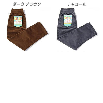 COOKMANクックマンシェフパンツセミワイドコーデュロイパンツシェフパンメンズレディースChefPantsSemiwideCorduroyユニセックス無地プレーンブラックブラウンチャコールダークブラウンダークグリーン