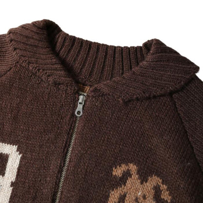 BARNSOUTFITTERSバーンズセーターカウチンカーディガンウールニットあったか長袖メンズレディースアメカジロングBR-25451barnsoutfitters