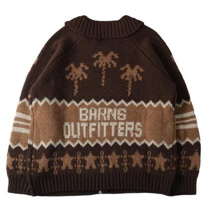 BARNSOUTFITTERSバーンズセーターカウチンカーディガンウールニットあったか長袖メンズレディースアメカジロングBR-25451barnsoutfitters