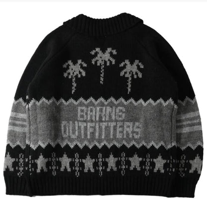 BARNSOUTFITTERSバーンズセーターカウチンカーディガンウールニットあったか長袖メンズレディースアメカジロングBR-25451barnsoutfitters