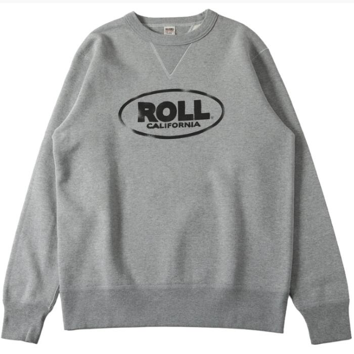 BARNSOUTFITTERS日本製長袖ROLLロールメンズレディースユニセックスヘビーウエイトアメカジトレーナースウェットバーンズ裏起毛フラットシーマーSTANDARDCOZUNコズンはめ込み両VガゼットクルーネックBR-25491