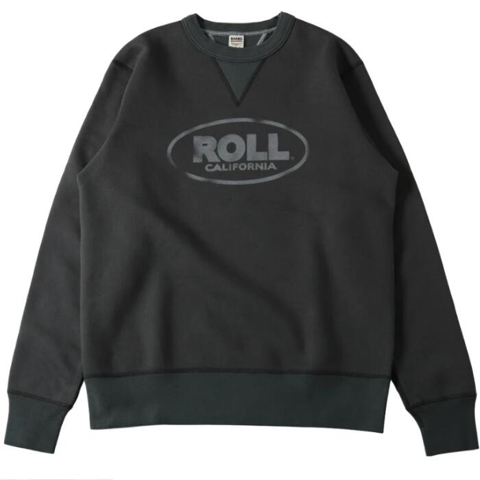 BARNSOUTFITTERS日本製長袖ROLLロールメンズレディースユニセックスヘビーウエイトアメカジトレーナースウェットバーンズ裏起毛フラットシーマーSTANDARDCOZUNコズンはめ込み両VガゼットクルーネックBR-25491