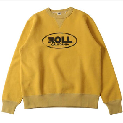 BARNSOUTFITTERS日本製長袖ROLLロールメンズレディースユニセックスヘビーウエイトアメカジトレーナースウェットバーンズ裏起毛フラットシーマーSTANDARDCOZUNコズンはめ込み両VガゼットクルーネックBR-25491