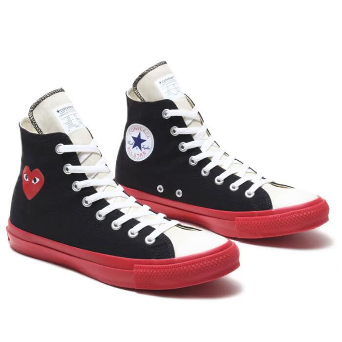 COMMEdesGARCONSコムデギャルソンコンバースCONVERSEチャックテイラーオールスターPLAYプレイハートロゴブランドメンズレディースユニセックスギャルソンブランドロゴおしゃれプレゼントギフトハイカット