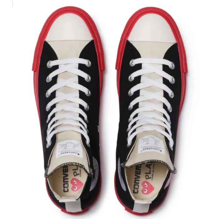 COMMEdesGARCONSコムデギャルソンコンバースCONVERSEチャックテイラーオールスターPLAYプレイハートロゴブランドメンズレディースユニセックスギャルソンブランドロゴおしゃれプレゼントギフトハイカット