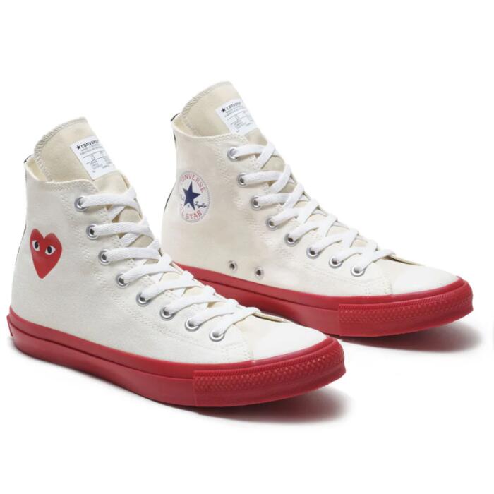 COMMEdesGARCONSコムデギャルソンコンバースCONVERSEチャックテイラーオールスターPLAYプレイハートロゴブランドメンズレディースユニセックスギャルソンブランドロゴおしゃれプレゼントギフトハイカット