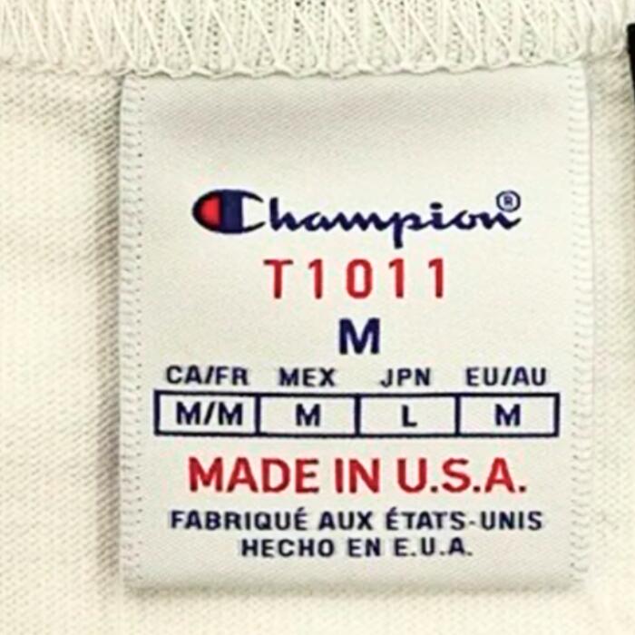 チャンピオンchampionメンズレディースT1011綿100長袖TシャツティーテンイレブンロンTアメリカ製MADEINUSA無地白黒紺緑ホワイトブラックネイビートップスC5-B403