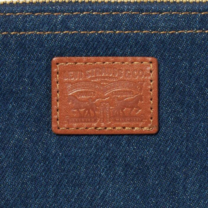 Levi’sリーバイスメンズレディースデニムポーチバッグユニセックス男女兼用小物入れ鞄ジーンズデニム生地綿100％コットン丈夫頑丈ワンサイズ普段使い旅行通勤通学経年変化0020A0000