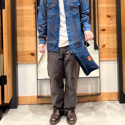 Levi’sリーバイスメンズレディースデニムポーチバッグユニセックス男女兼用小物入れ鞄ジーンズデニム生地綿100％コットン丈夫頑丈ワンサイズ普段使い旅行通勤通学経年変化0020A0000