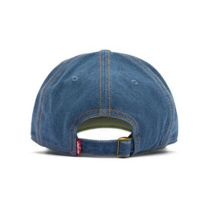 Levi’sリーバイスメンズレディースデニムモノグラムキャップ帽子ユニセックス男女兼用綿100％コットンインディゴブルー青丈夫頑丈ワンサイズ普段使い旅行通勤通学経年変化アクセント004bs0002