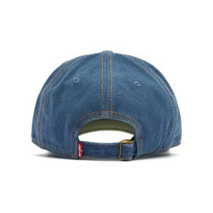 Levi’sリーバイスメンズレディースデニムモノグラムキャップ帽子ユニセックス男女兼用綿100％コットンインディゴブルー青丈夫頑丈ワンサイズ普段使い旅行通勤通学経年変化アクセント004bs0002