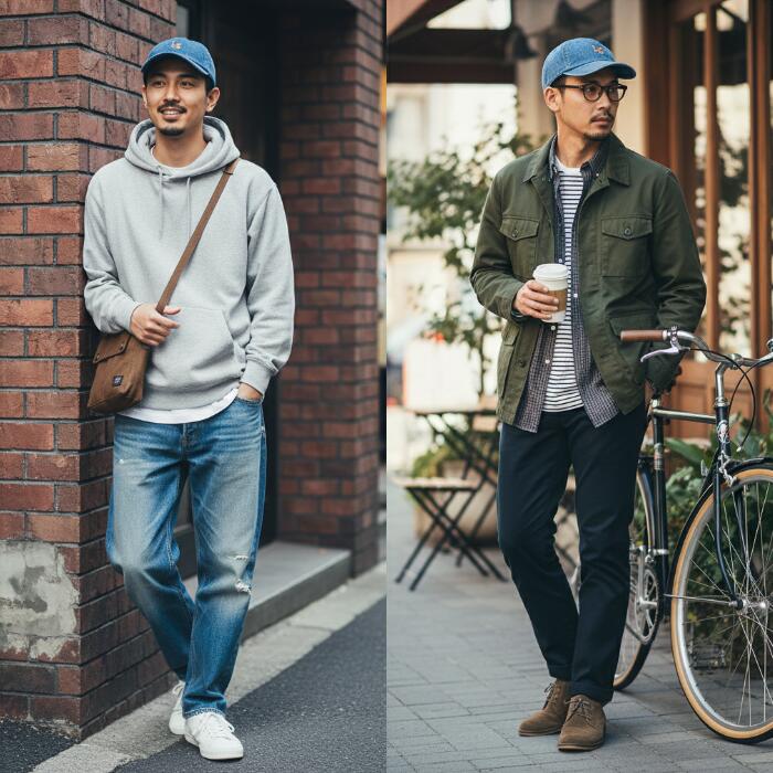 Levi’sリーバイスメンズレディースデニムモノグラムキャップ帽子ユニセックス男女兼用綿100％コットンインディゴブルー青丈夫頑丈ワンサイズ普段使い旅行通勤通学経年変化アクセント004bs0002