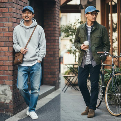 Levi’sリーバイスメンズレディースデニムモノグラムキャップ帽子ユニセックス男女兼用綿100％コットンインディゴブルー青丈夫頑丈ワンサイズ普段使い旅行通勤通学経年変化アクセント004bs0002