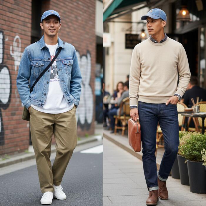 Levi’sリーバイスメンズレディースデニムモノグラムキャップ帽子ユニセックス男女兼用綿100％コットンインディゴブルー青丈夫頑丈ワンサイズ普段使い旅行通勤通学経年変化アクセント004bs0002