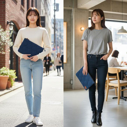 Levi’sリーバイスメンズレディースデニムラップトップスリーブユニセックス男女兼用パソコンPCケース収納ジーンズ生地綿100％コットン丈夫頑丈ワンサイズ普段使い旅行通勤通学経年変化0020C0000