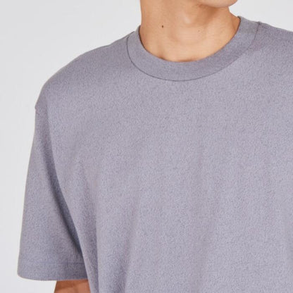 ヘインズMOKUモクTシャツ半袖綿100コットン丸胴グレーHanesクルーネック汗染み無地シンプル厚手メンズレディースユニセックスカットソーギフトプレゼントヘビーオンスヘビーウエイトブランドHM1-D203