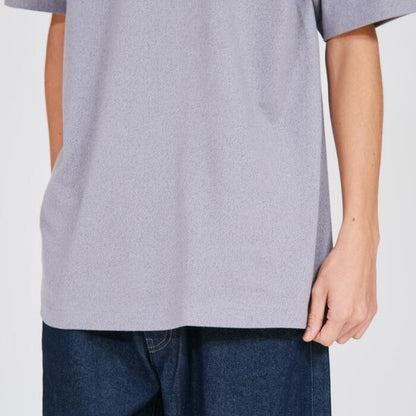 ヘインズMOKUモクTシャツ半袖綿100コットン丸胴グレーHanesクルーネック汗染み無地シンプル厚手メンズレディースユニセックスカットソーギフトプレゼントヘビーオンスヘビーウエイトブランドHM1-D203