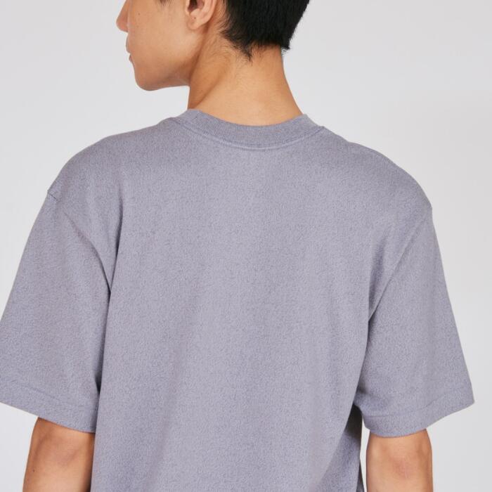 ヘインズMOKUモクTシャツ半袖綿100コットン丸胴グレーHanesクルーネック汗染み無地シンプル厚手メンズレディースユニセックスカットソーギフトプレゼントヘビーオンスヘビーウエイトブランドHM1-D203
