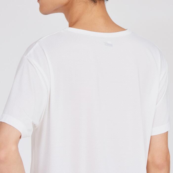 メンズTシャツブランドインナーヘインズHanesナイロン冷感メッシュストレッチ速乾吸汗通気性MOVESムーブスリブシンプル無地シャツスーツ夏白黒ホワイトブラックHM1HD101
