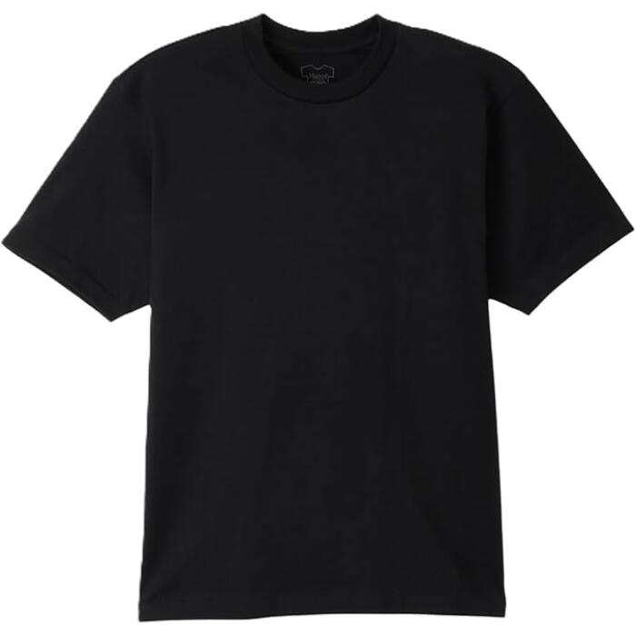 ＼最大3000円OFFクーポン配布／ヘインズKUROクロTシャツ半袖Tシャツ綿100コットン丸胴黒Hanesクルーネック無地シンプル厚手大きいサイズメンズレディースユニセックスカットソーギフトプレゼントヘビーオンスヘビーウエイトブランドHM1-D202