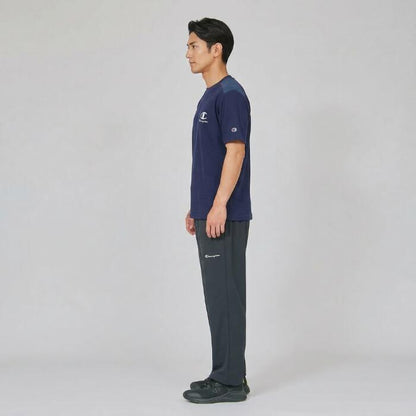 チャンピオンメンズカットソーショートスリーブTシャツ26SSスポーツサーマルワッフルブラック黒ホワイト白ネイビー紺ユニセックストップスポリエステル化繊速乾UVカット機能性championC3-DS317