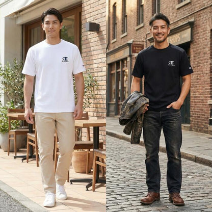 チャンピオンメンズカットソーショートスリーブTシャツ26SSスポーツサーマルワッフルブラック黒ホワイト白ネイビー紺ユニセックストップスポリエステル化繊速乾UVカット機能性championC3-DS317