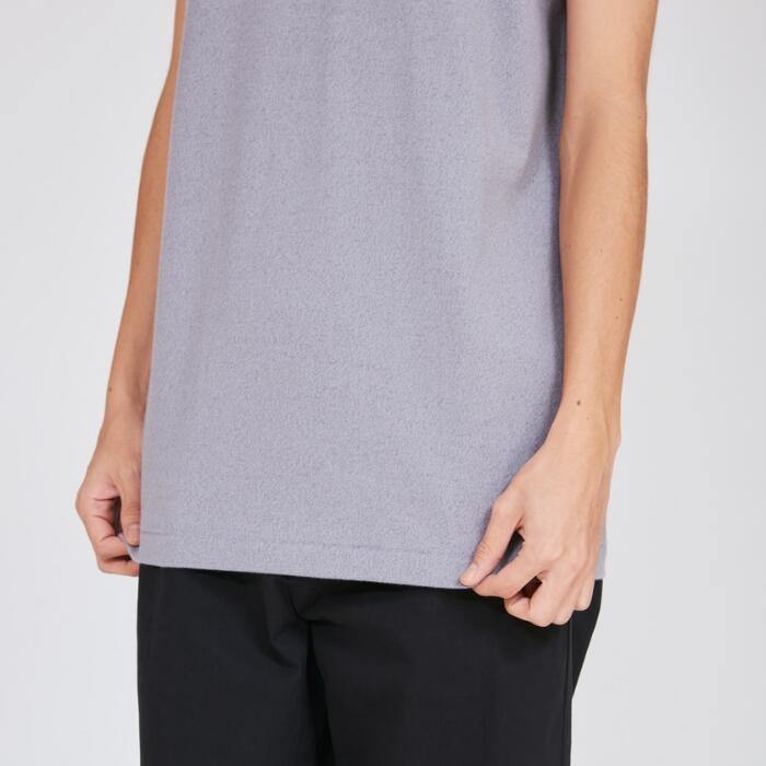 ヘインズMOKUモクTシャツノースリーブ綿100コットン丸胴グレーHanesクルーネック無地シンプル厚手メンズレディースユニセックスカットソーギフトプレゼントヘビーオンスヘビーウエイトブランドHM3-D203