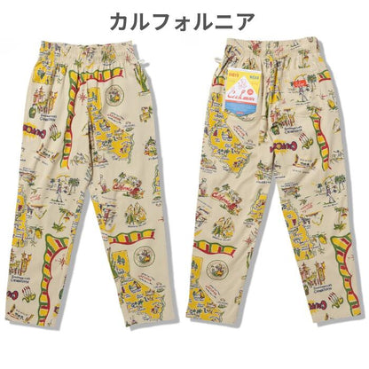 COOKMANクックマンシェフパンツ総柄メンズレディースシェフパンオールドタトゥーペイズリービッグベアメキシコスプラッシュロブスタースカルマーブルステインウエストゴムリラックスパンツ