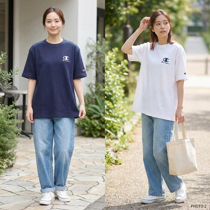 チャンピオンメンズカットソーショートスリーブTシャツ26SSスポーツサーマルワッフルブラック黒ホワイト白ネイビー紺ユニセックストップスポリエステル化繊速乾UVカット機能性championC3-DS317
