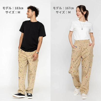 COOKMANクックマンペインターカーペンターズパンツペインターパンツシェフパンツメンズレディースシェフパンCarpenter'sPantsブラッククリームデニムヒッコリーベルトループハンマーループ付