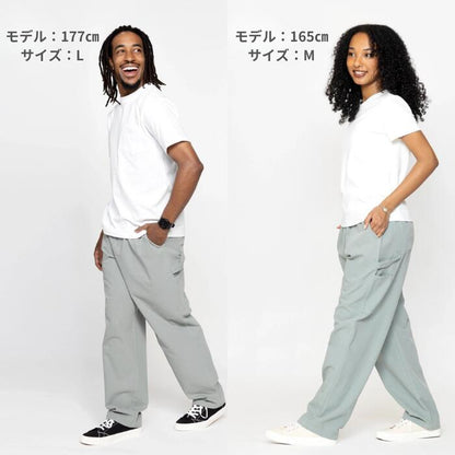 COOKMANクックマンペインターカーペンターズパンツペインターパンツシェフパンツメンズレディースシェフパンCarpenter'sPantsブラッククリームデニムヒッコリーベルトループハンマーループ付