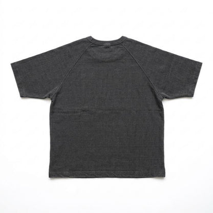 BARNSOUTFITTERSバーンズ日本製半袖ラグランTシャツ厚手恐竜ステゴサウルスヘビーウエイトヘビーオンスBR-25232メンズレディースユニセックス綿10090'sSSPT-Tビンテージクラックひび割れ