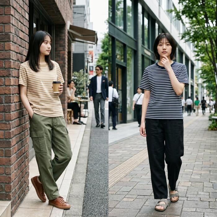 チャンピオンレディースカットソーボーダーショートスリーブポケットTシャツ26SSウィメンズトップスネイビーホワイトレッドベージュストライプアメリカ綿100％コットン天竺クルーネックchampionCW-D328