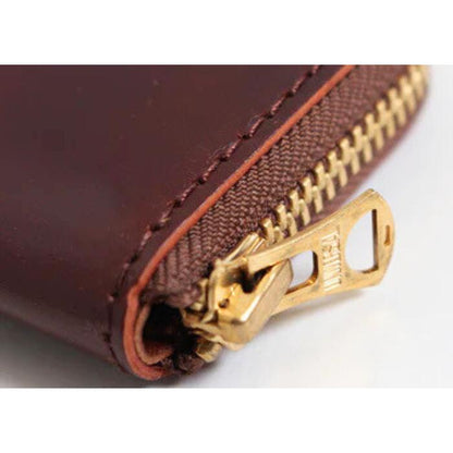 BARNSOUTFITTERSバーンズ日本製コードバン栃木レザーラウンドジップコインケースミニウォレット小銭入れカードケースメンズレディースユニセックス馬革牛革ブラックネイビーチョコLE-4320