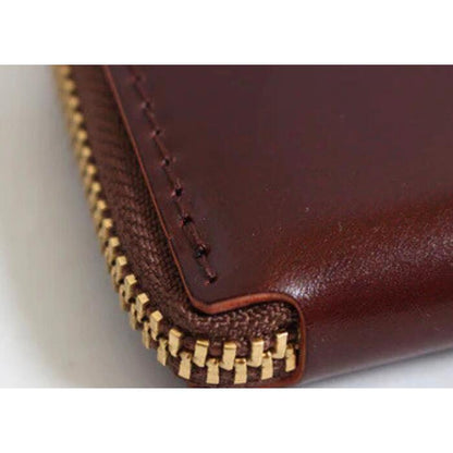 BARNSOUTFITTERSバーンズ日本製コードバン栃木レザーラウンドジップコインケースミニウォレット小銭入れカードケースメンズレディースユニセックス馬革牛革ブラックネイビーチョコLE-4320