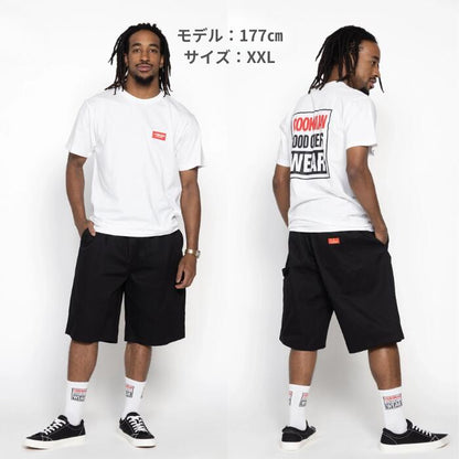 COOKMANクックマンシェフパンツショートパンツペインターカーペンターズパンツペインターパンツシェフパンツメンズレディースシェフパンCarpenter'sPantsブラッククリームベルトループハンマーループ付