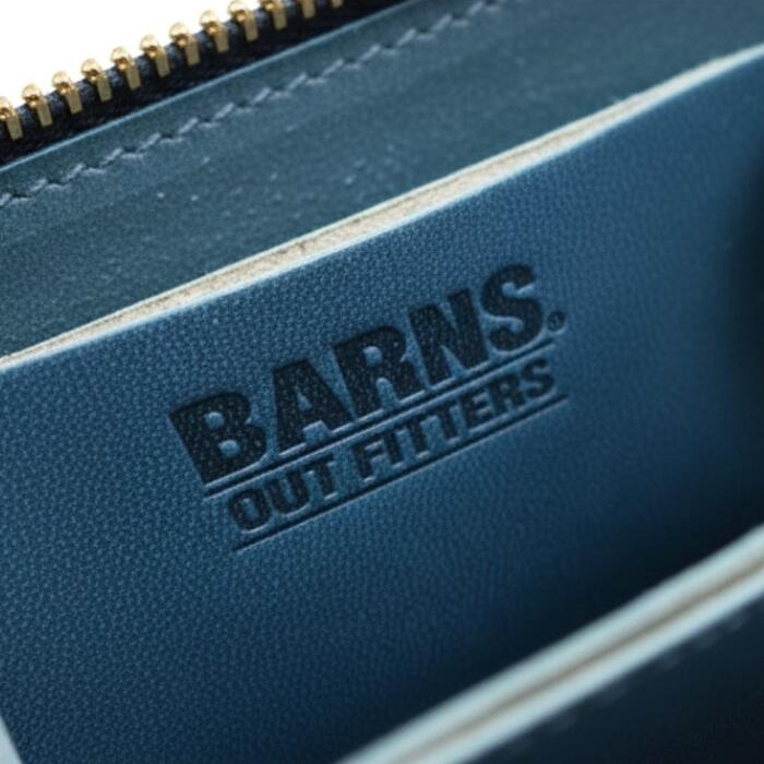 BARNSOUTFITTERSバーンズ日本製コードバン栃木レザーラウンドジップコインケースミニウォレット小銭入れカードケースメンズレディースユニセックス馬革牛革ブラックネイビーチョコLE-4320