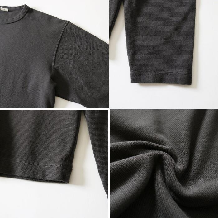 BARNSOUTFITTERSバーンズ長袖日本製ストレッチスパンフライスロンTメンズレディースユニセックスロングスリーブロンT9分袖Tシャツ綿コットンホワイトブラックネイビーオリーブ無地BR-8420
