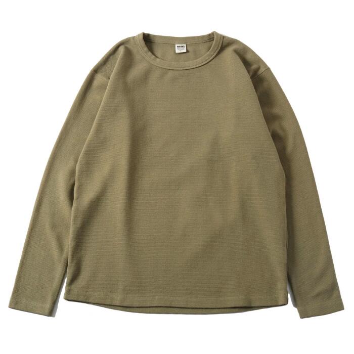 BARNSOUTFITTERSバーンズ長袖日本製ストレッチスパンフライスロンTメンズレディースユニセックスロングスリーブロンT9分袖Tシャツ綿コットンホワイトブラックネイビーオリーブ無地BR-8420