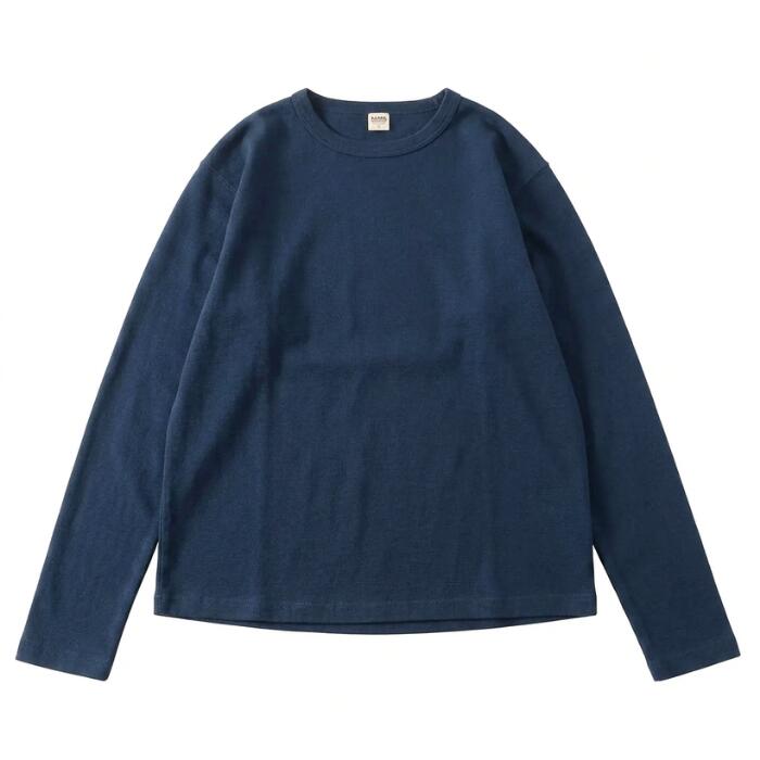 BARNSOUTFITTERSバーンズ長袖日本製ストレッチスパンフライスロンTメンズレディースユニセックスロングスリーブロンT9分袖Tシャツ綿コットンホワイトブラックネイビーオリーブ無地BR-8420